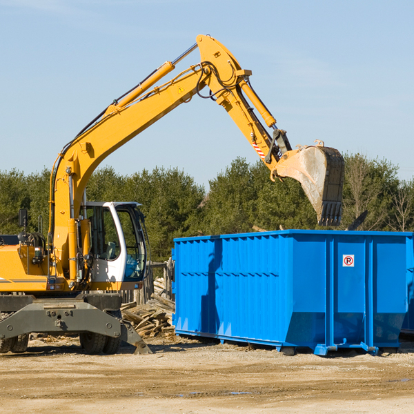 what size residential dumpster rentals are available in Holcomb IL